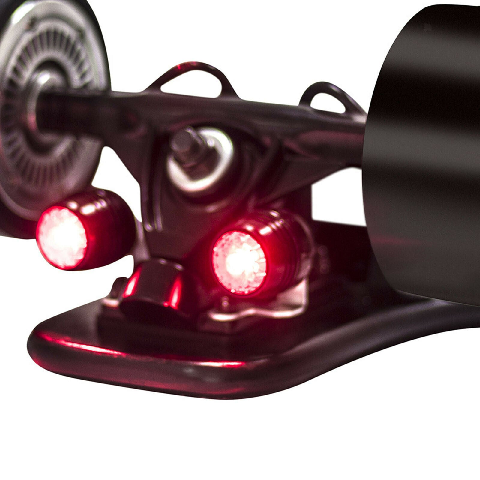 4pcs LED Skateboard Lights Safety Headlights Warning Lamp for Night Riding