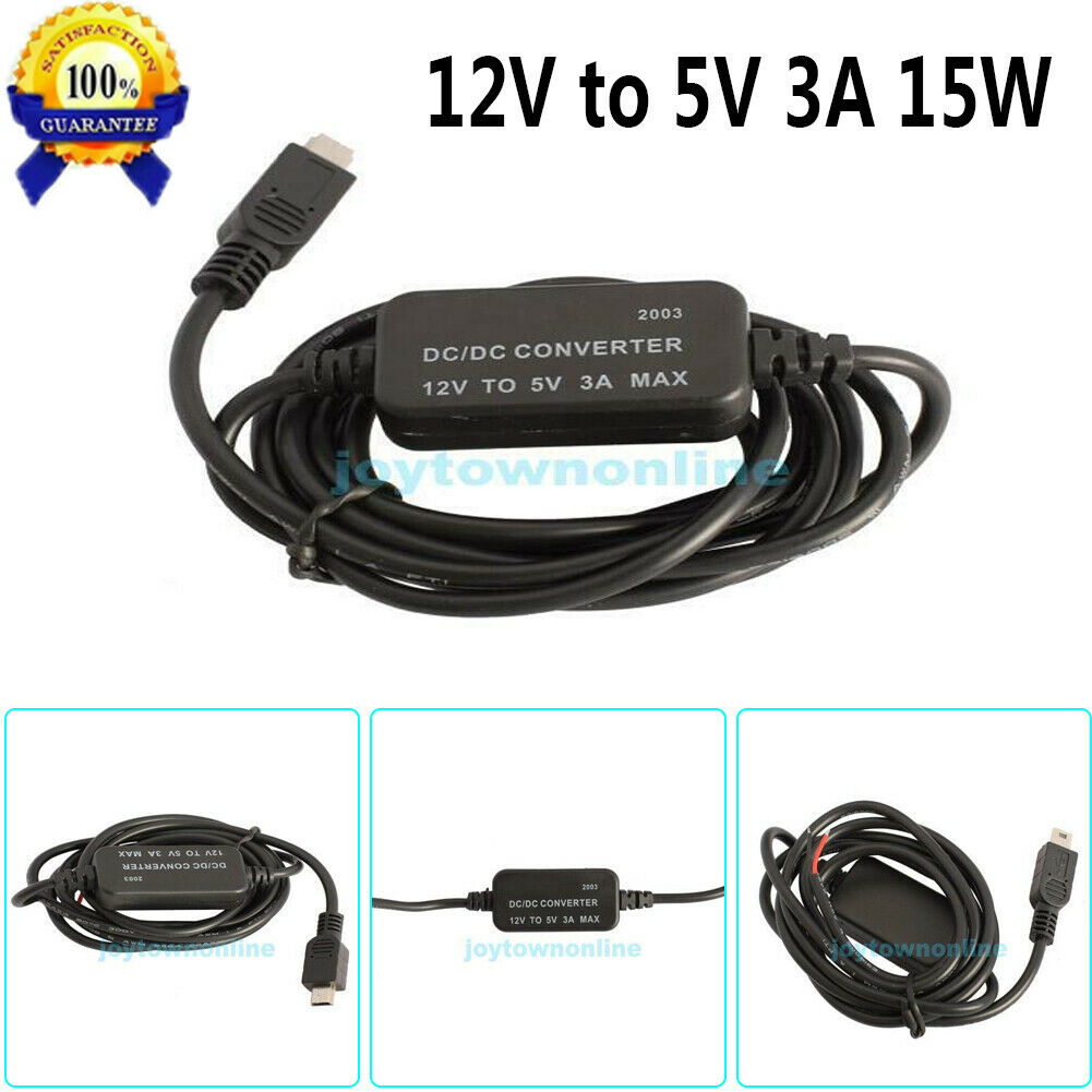 12Vto 5V 3A 15W Mini USB DC-DC Buck Converter Charger Step Down Module Regulator