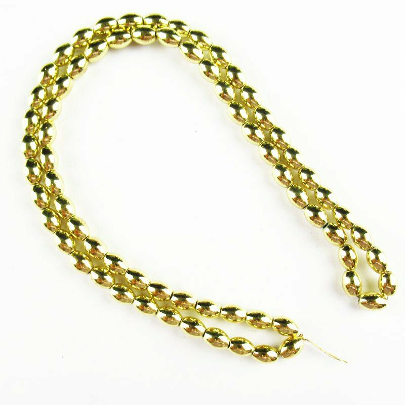 1Strand 5x4mm Yellow Hematite Drum Pendant Loose Bead 15.5 inch 19g A-437TS