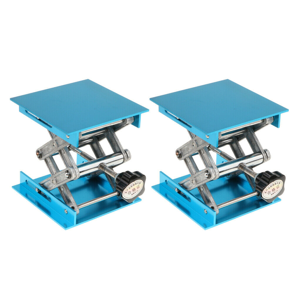 2Pcs Heavy-duty Lab Jack Stand Lift Platform Equipment Load Bearing 5KG