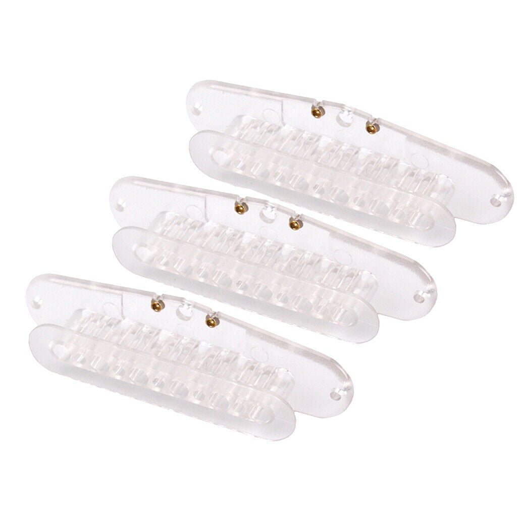 3pcs Clear 48mm Screw Side Single Core Coil for Electric Guitar and Bass