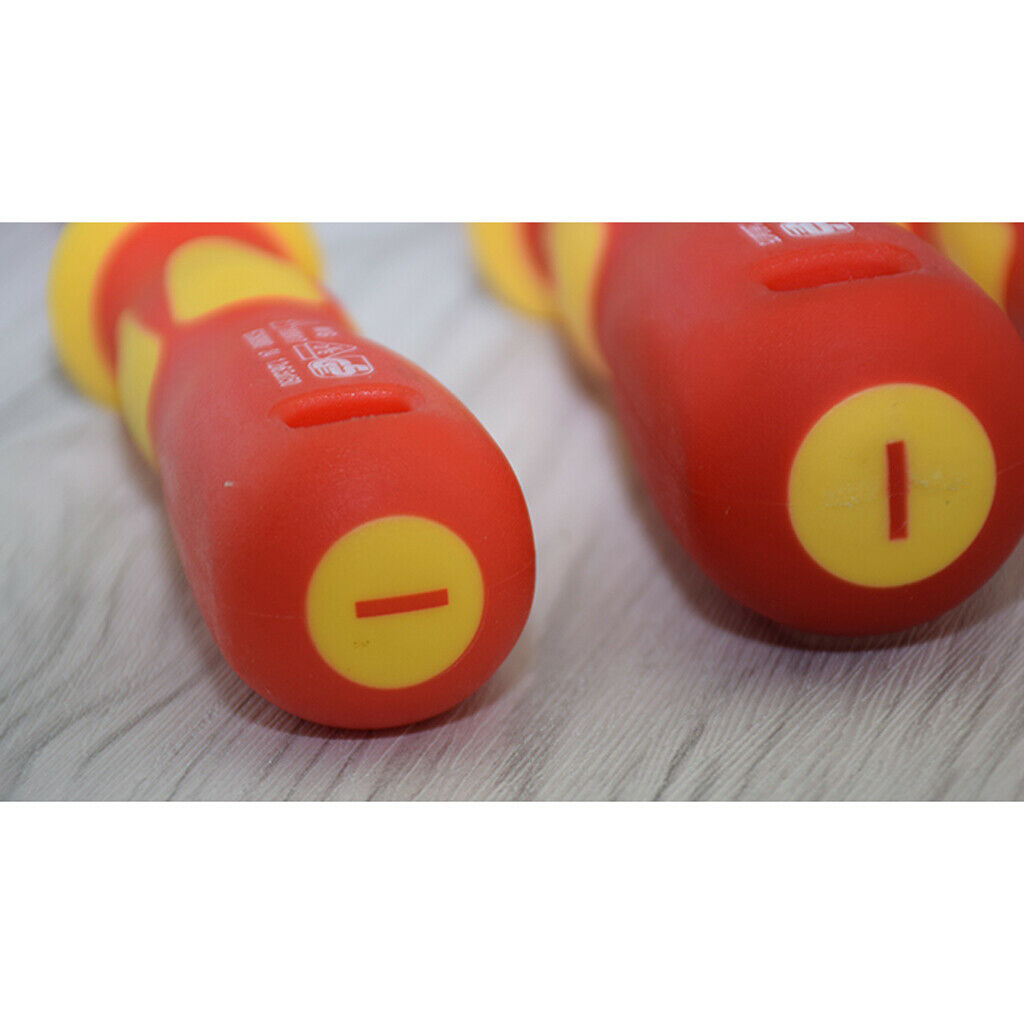 2Pcs Insulated Multi Manual Flat Slotted Screwdriver Repair Tool 2.5MM 3.0MM