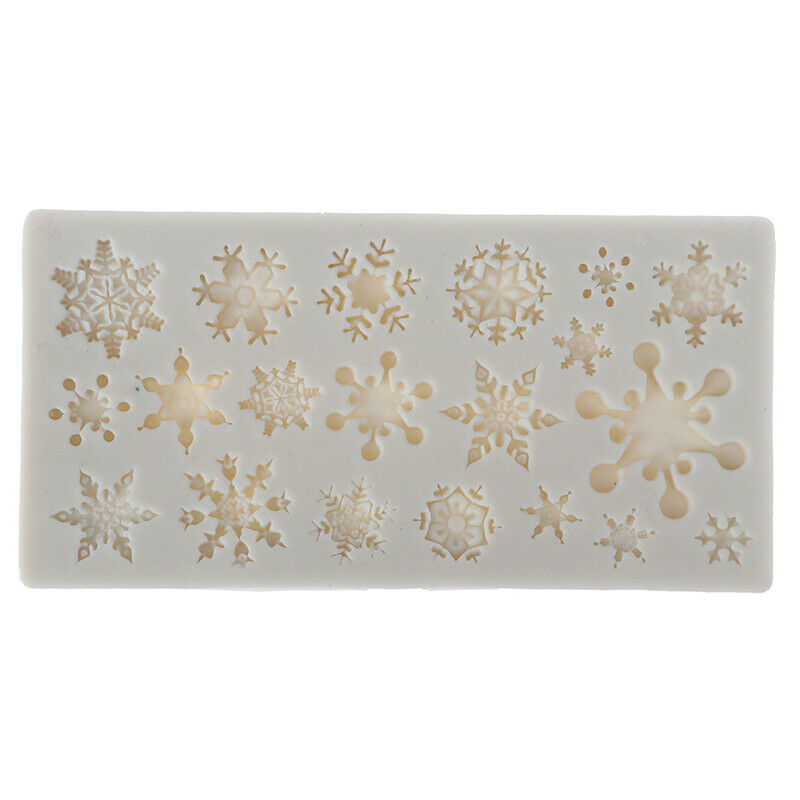 Snowflake Silicone Fondant Cake Mold Soap Chocolate Decorating DIY Mould.l8