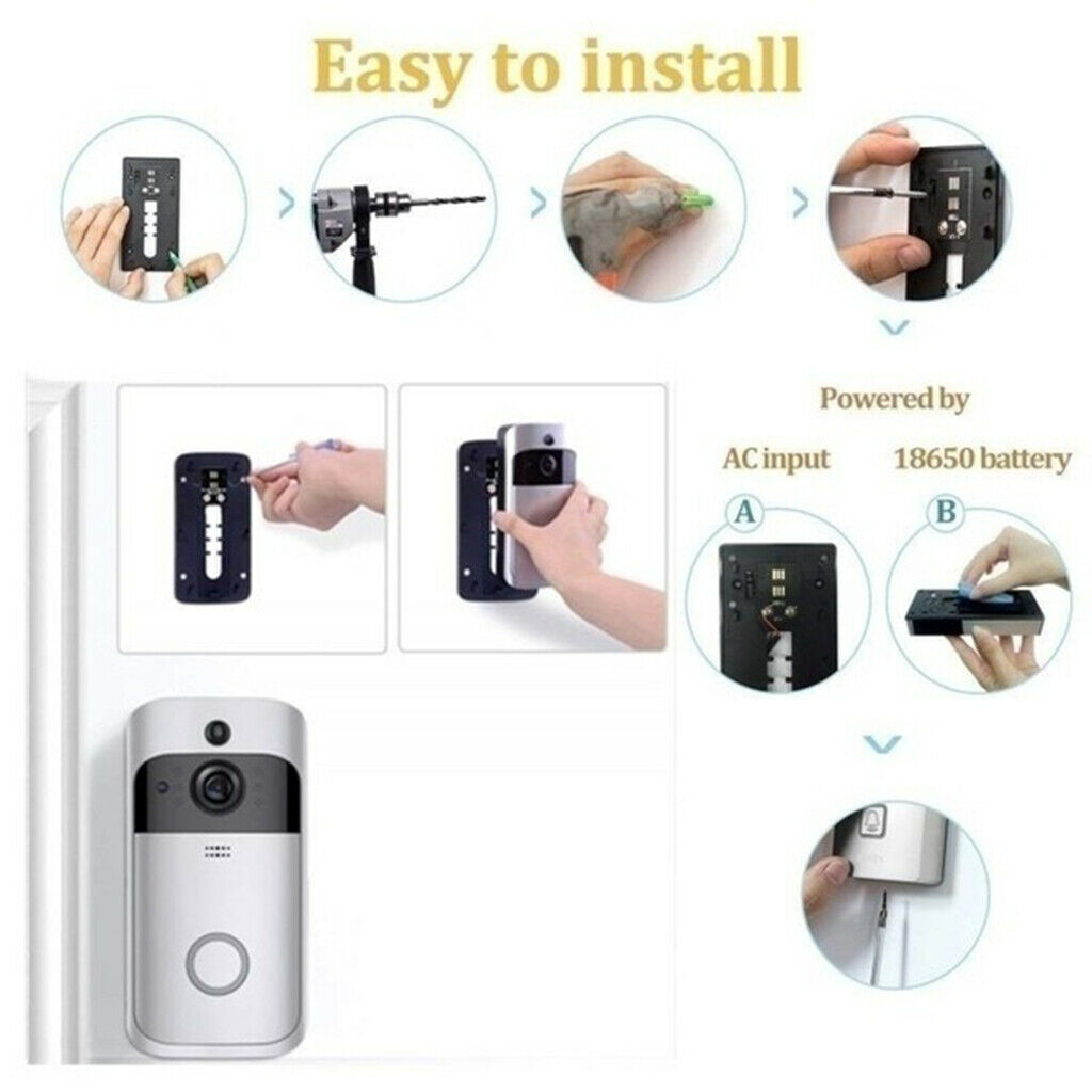 Doorbell IP Video WI-FI Door Bell Phone Camera Alarm Wireless For Apartments