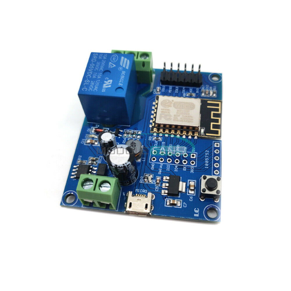 New DC5-80V Power Supply ESP8266 WIFI Relay Module ESP-12F Development Board