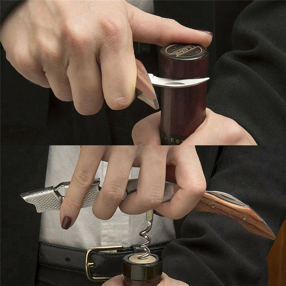 Corkscrew Wine Bottle Opener Grunwerg Double Reach Waiters Friend for Beer Wine