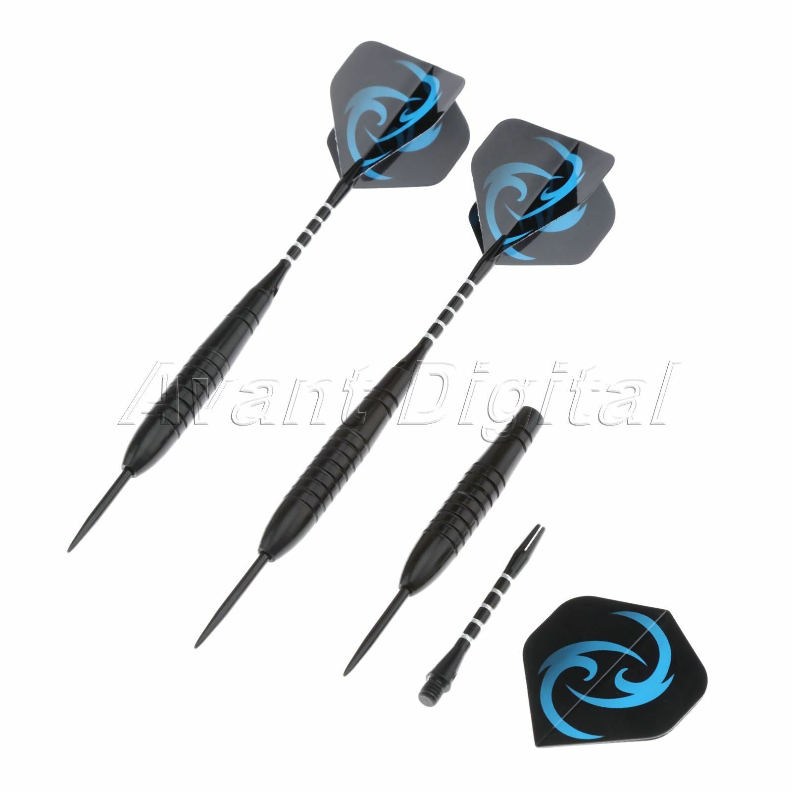 Professional 22 Grams Torpedo Type Steel Tip Darts & High-Tech Dart Flights