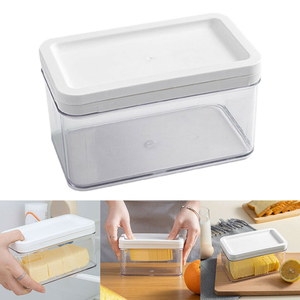 Multipurpose Vegetable Cutter Food Storage Container w/ Butter Dish with Lid