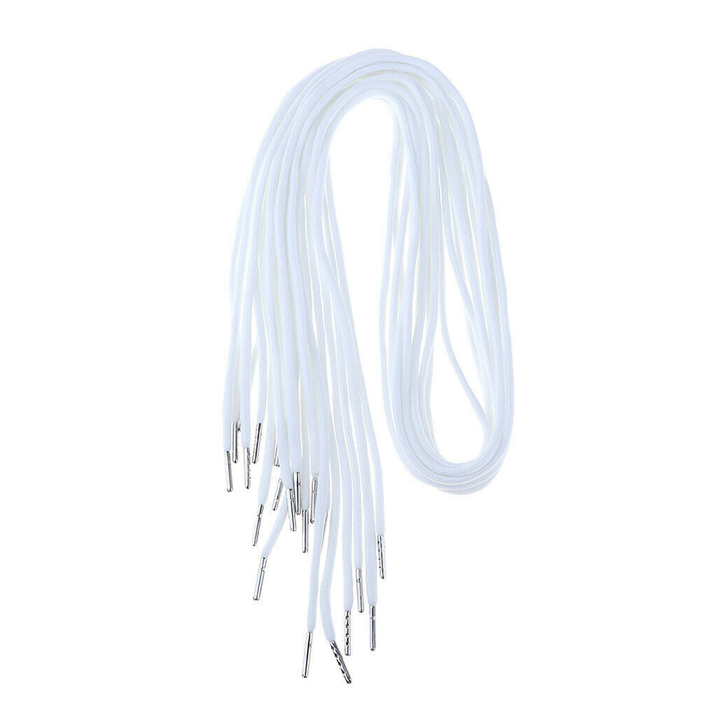 10pcs Replacement Drawstrings for Pants Sweatpants Shorts Hoodies White