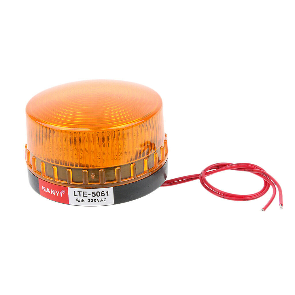 1pc Warning Light Emergency Flashing Beacon New Strobe Alarm Lamp Yellow