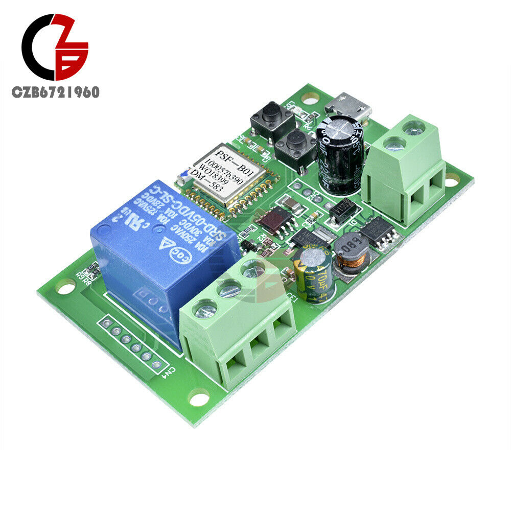 Sonoff DC 5-12V WiFi Wireless Smart Switch Home Relay  Self-locking App Control