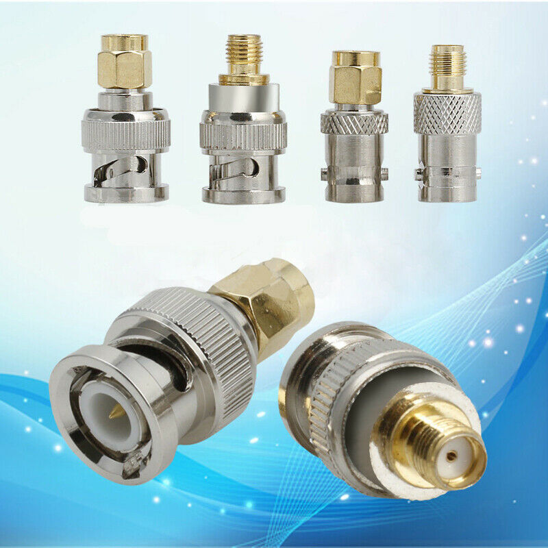 4pcs / Set BNC To SMA Type Male Female RF Connector Adapter Test Converter Kits