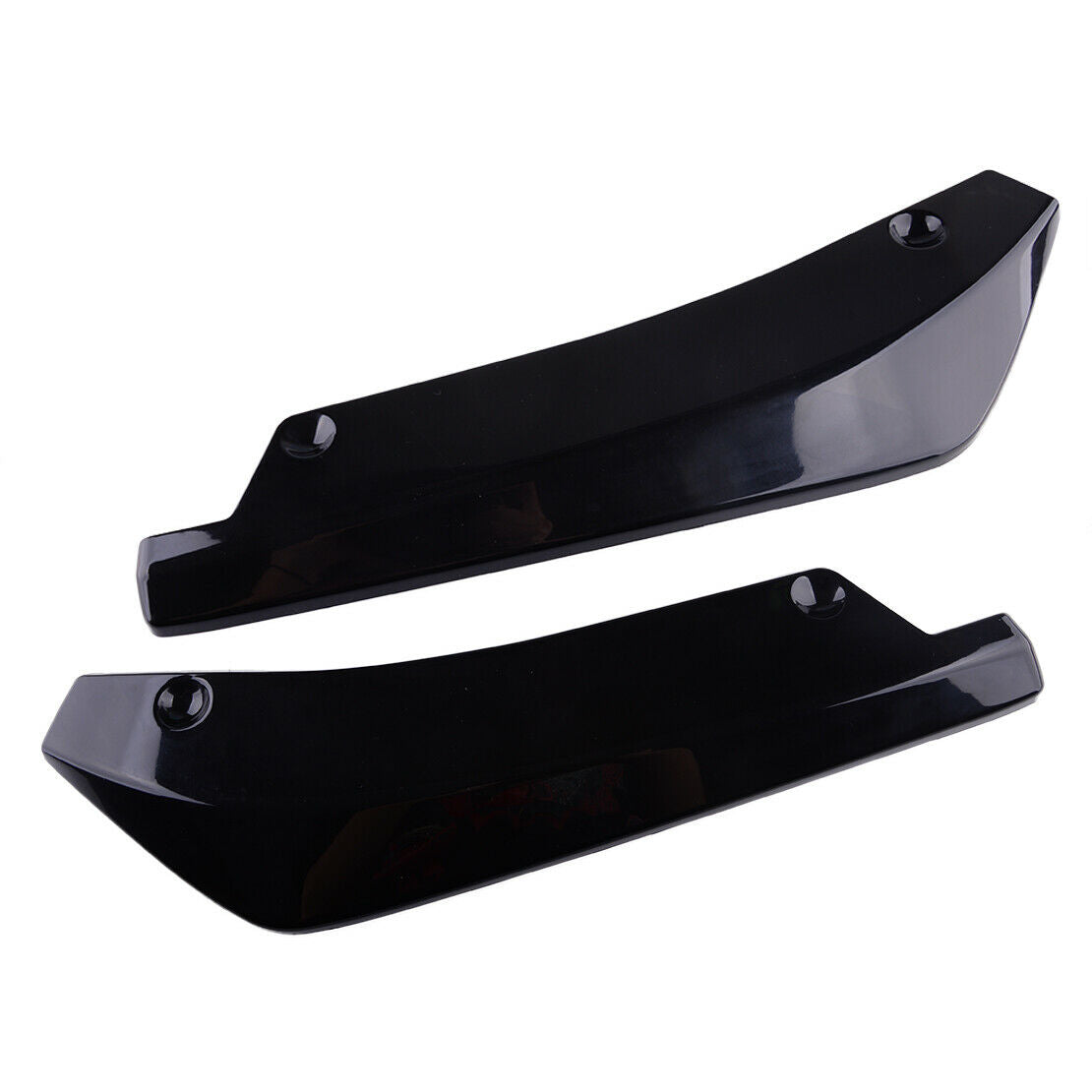 Black Rear Spat Apron Valance Lip Splitter Fits For Dodge Charger R/T SRT SXT