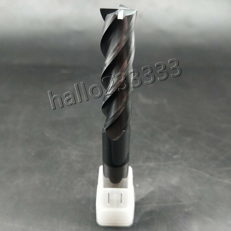 HRC60° φ12 ×45 ×100 4Flute 6mm Carbide End Mill Bits Milling Cutter 100mm length