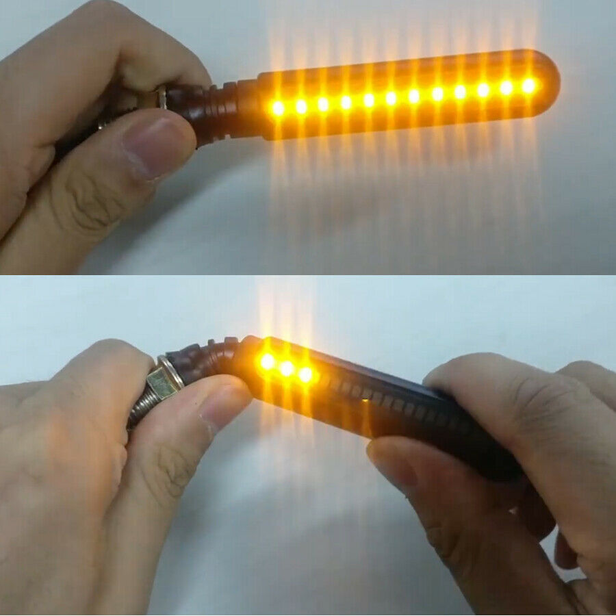 1 Pair 12V LED Brake Tailight Flasher Strobe Flowing Turn Signal Indicator Light