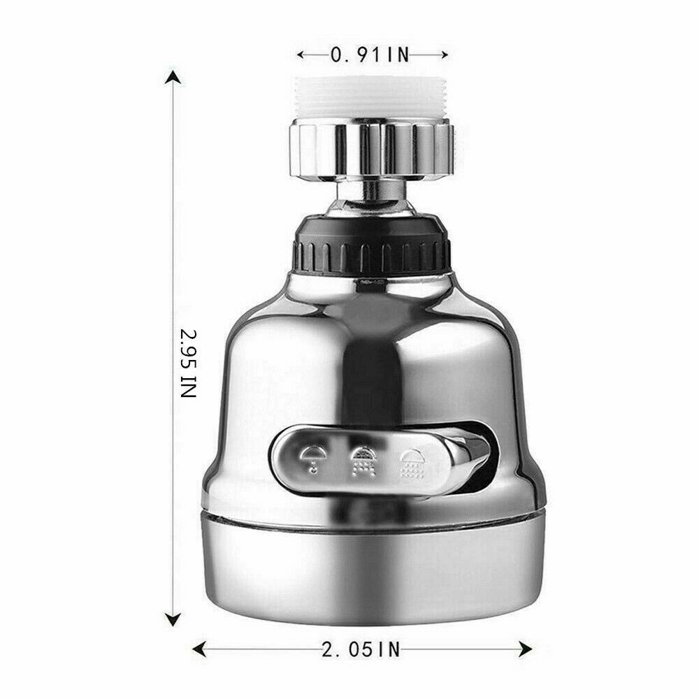 360-Degree Rotating Faucet Moveable Kitchen Tap Head Water Saving Nozzle Sprayer