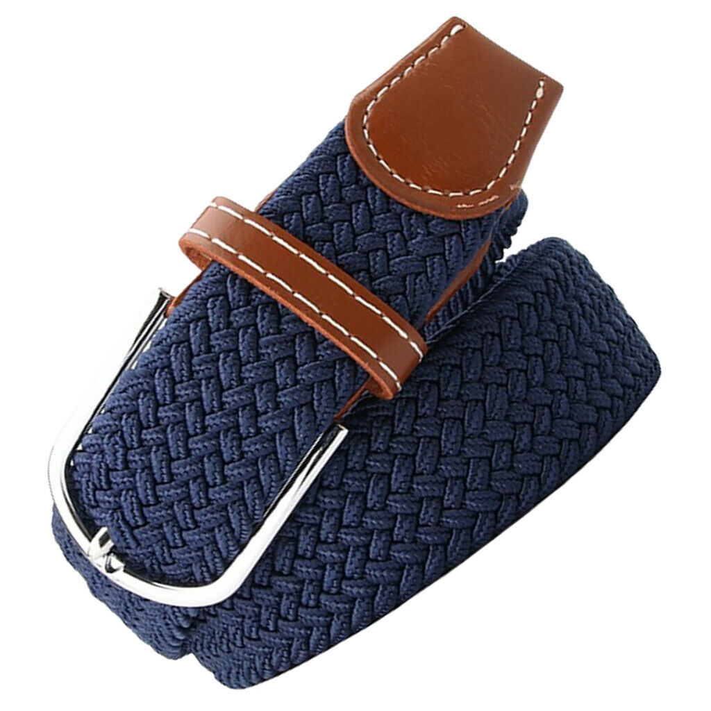 2x Men Woven Canvas Belt Webbing Belt Sports Pin Buckle Jeans Waistband