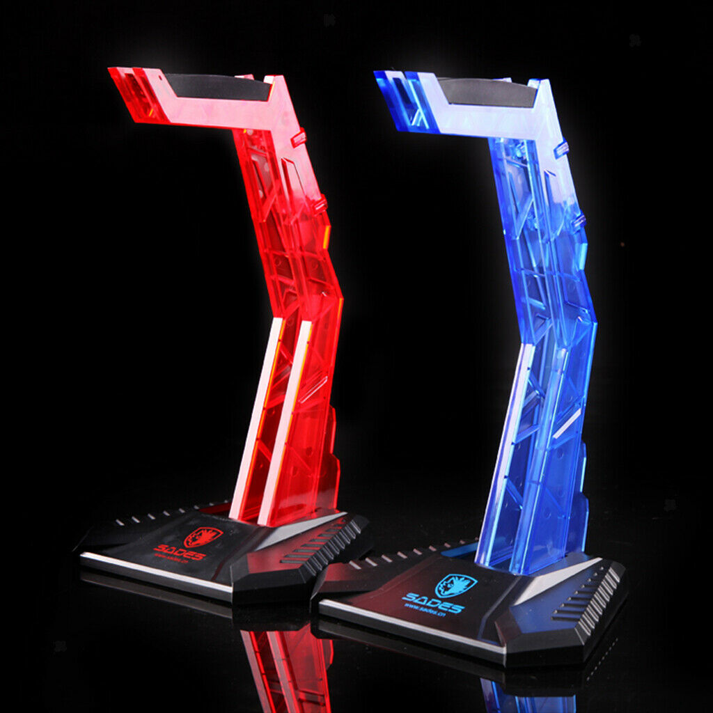 Universal Acrylic Headphone Stander Headphone Hanger Display Rack Blue