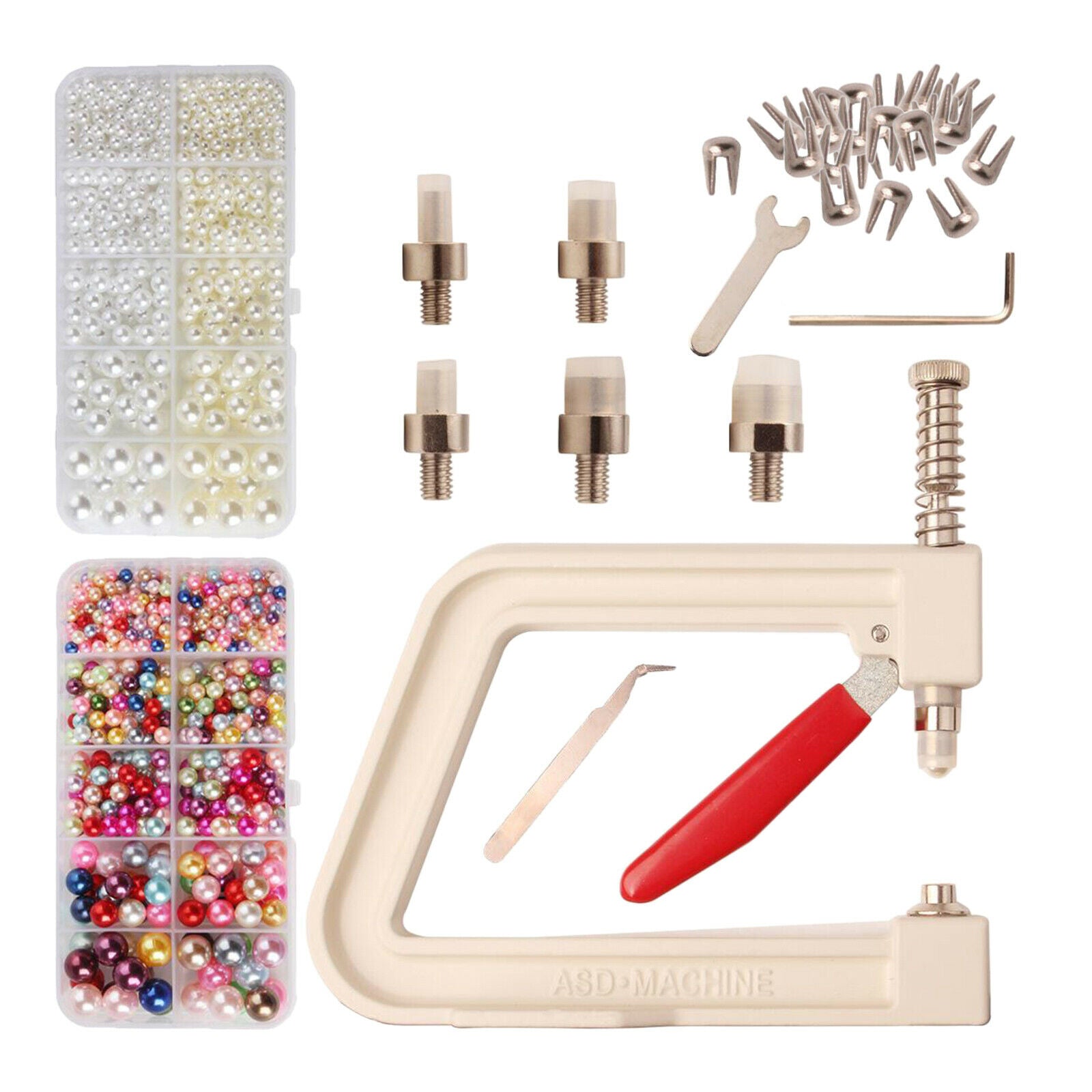 Manual beading pear bead press fusing machine hand press tool clothes