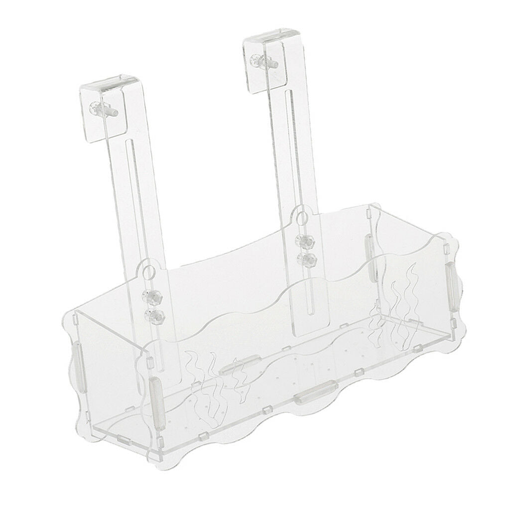Acrylic Aquatic Plant Cup Pot Holder Aquarium Tank Live Plant Glass Pot