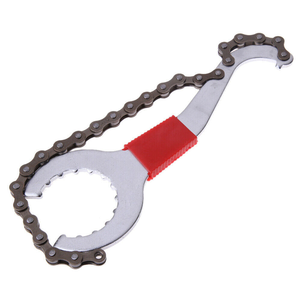 Bike Chain Whip Bottom Bracket Freewheel Wrench Repair Convenient Remover T A#S