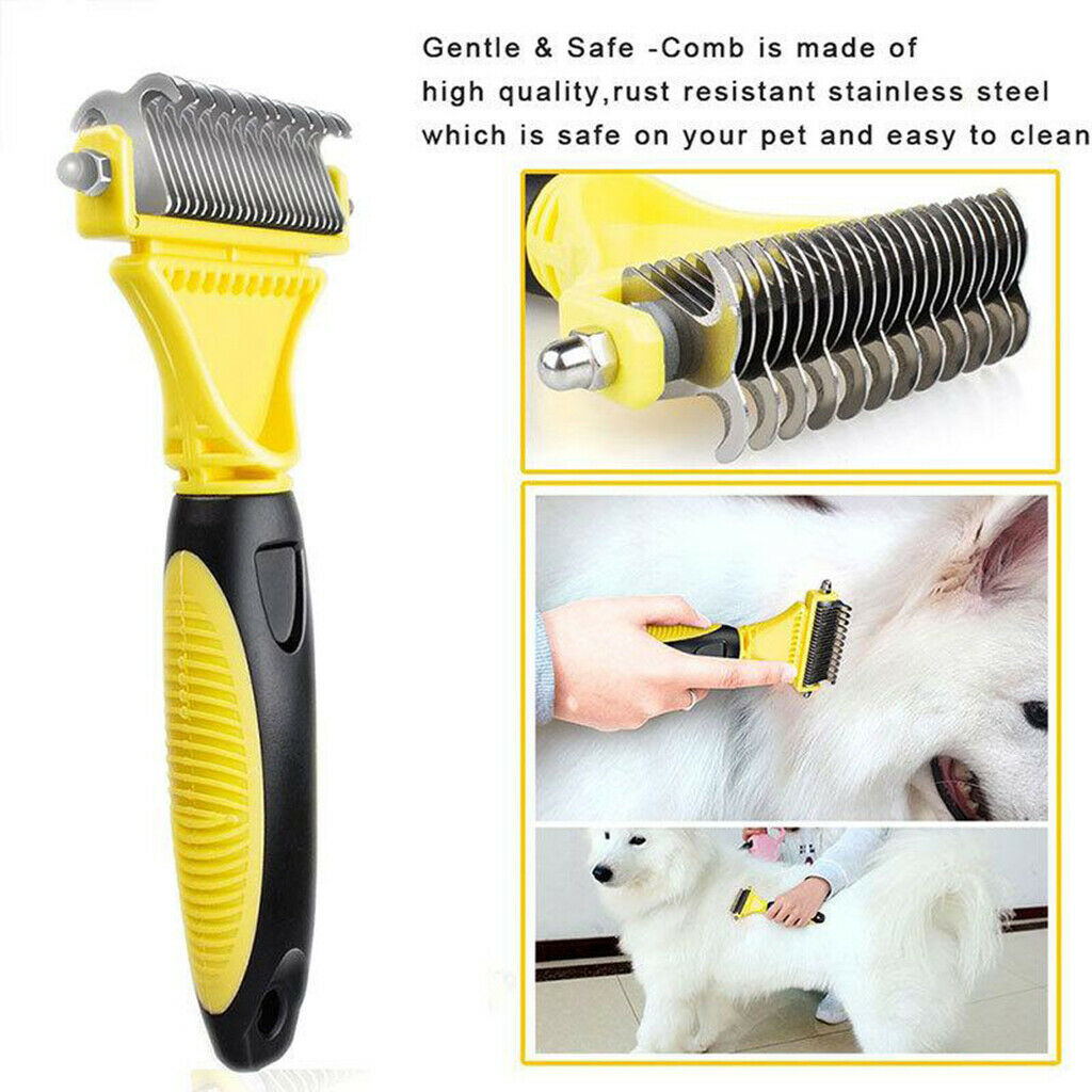 Stainless Steel Massage Hair Removal Brush Pet Open Knot Comb Pet Comb