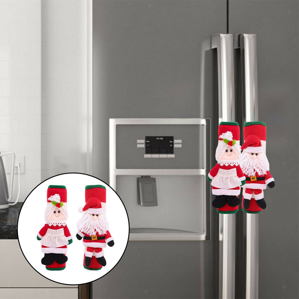 1Pair Fridge Oven Refrigerator Door Handle Cover Smudges Decor Accessories