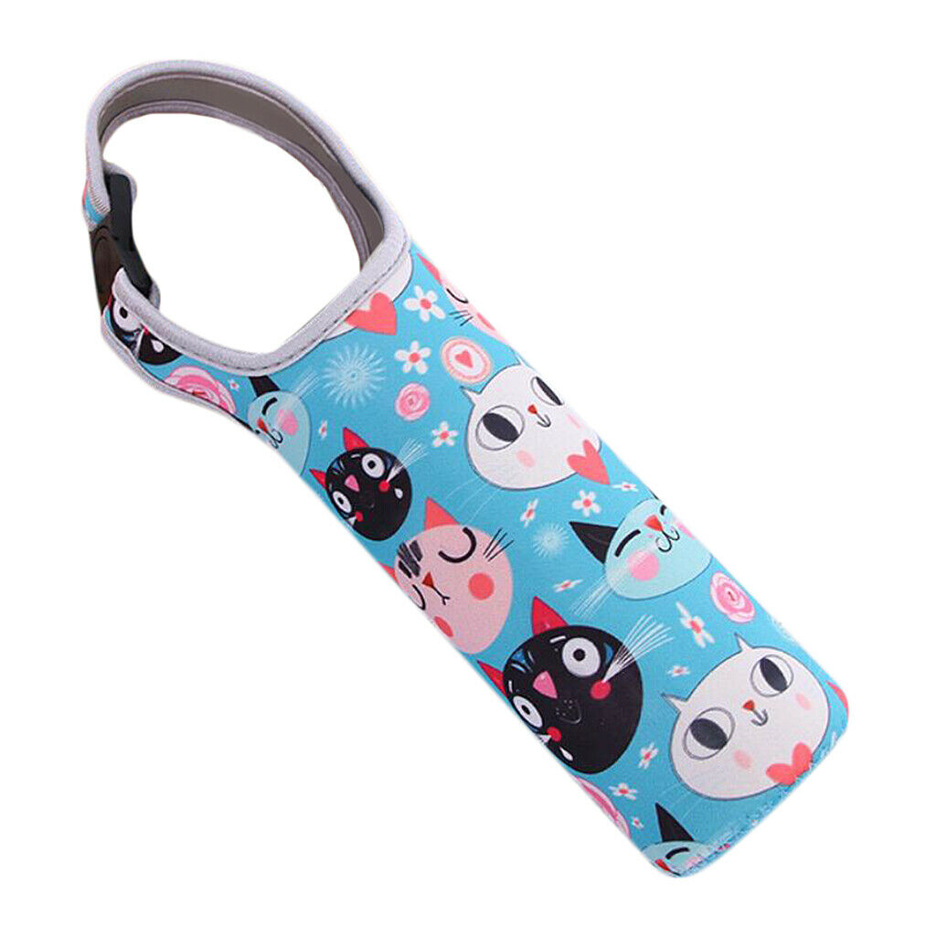2 Pieces Neoprene Multicolor Vacuum Flask Insulated Cup Bag Holder Carrier