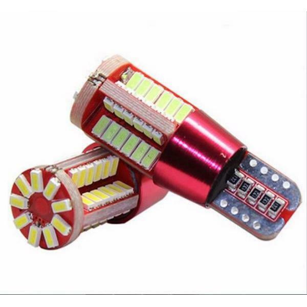 10pcs T10 Canbus Error Free 501 194 W5W Duct 3014 Car 57smd Side Bulb