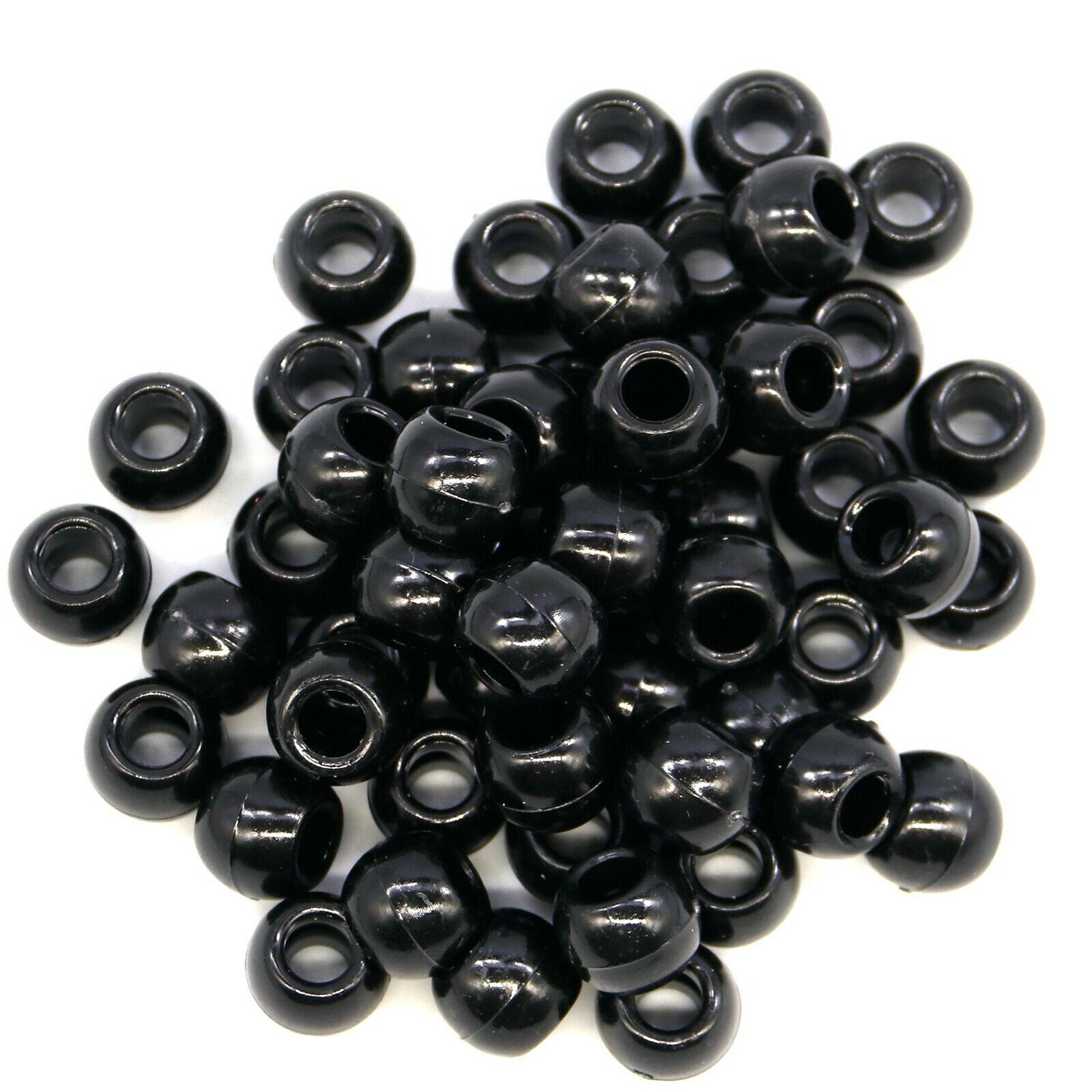 240Pcs Pony Braid Hair Beads with Box for DIY Jewelry Del