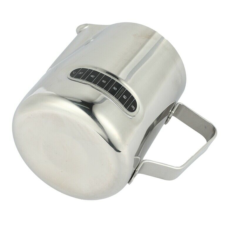 Milk Frothing Pitcher With Thermometer Stainless Steel 600ml Coffee Frothing JT2