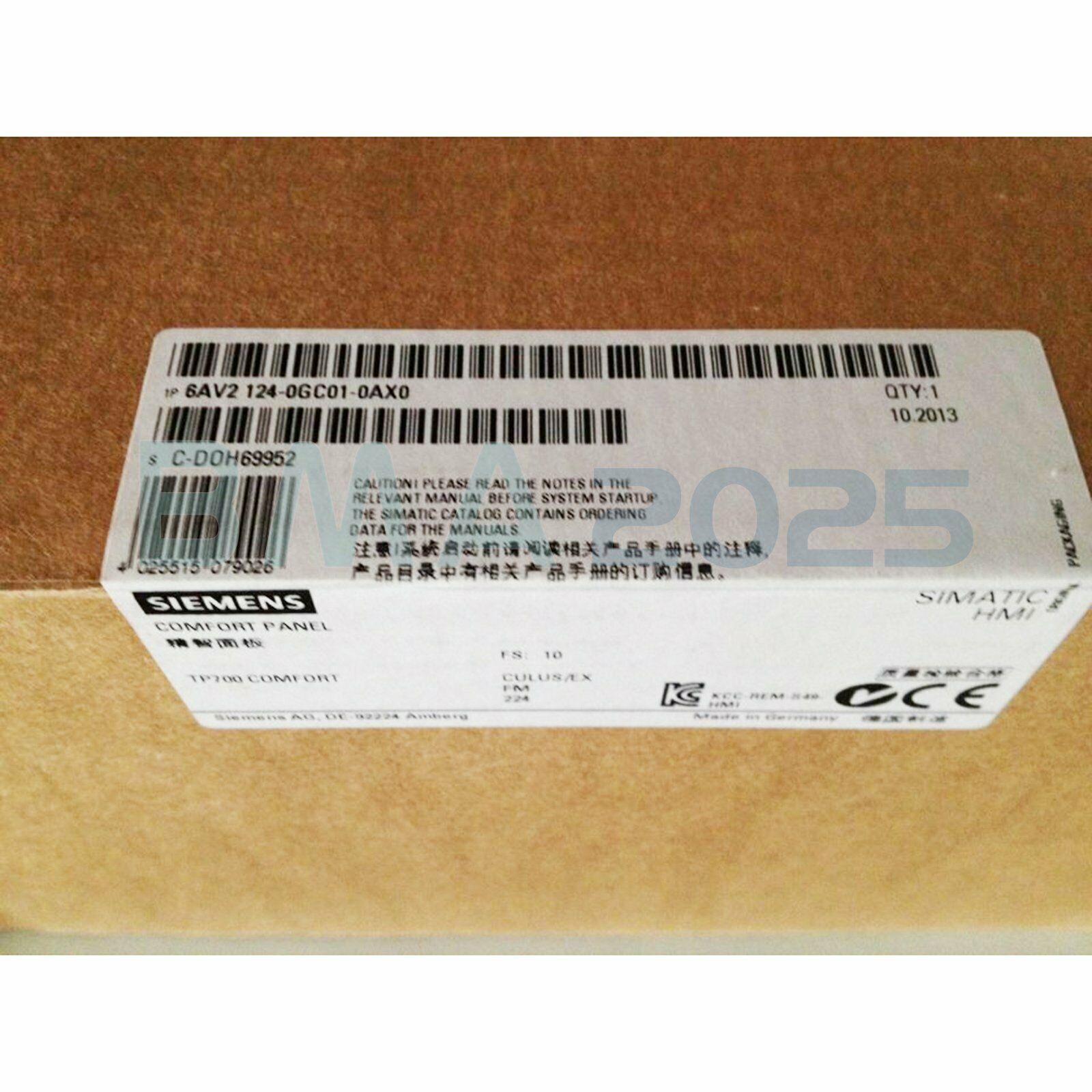 1PC New 6AV2 124-0GC13-0AX0 HMI Touch screen 1year warranty DHL free Ship SM9T