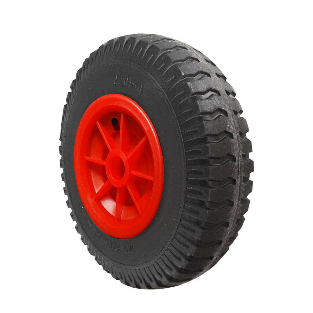 1 Pair 20.32cm/8" Puncture Proof Black Tyre on Wheel for Spare Jockey Wheels