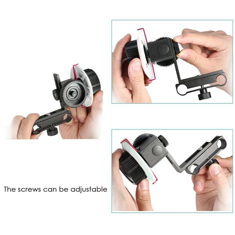 VD-F0 Camera Follow Focus 15MM Follow Focus with Gear  Belt for  Nikon Sony A6U1