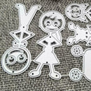 Family Metal Cutting Dies Stencil DIY Scrapbooking Album Paper Card Making