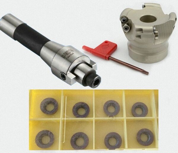 R8 FMB22 Arbor+5R50-22 Face Mill+10pcs Inserts [M1]
