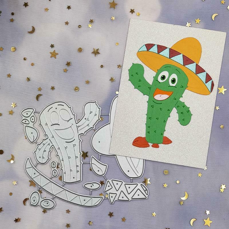 Cactus Metal Cutting Dies Stencil Scrapbooking DIY Album Stamp Paper Card Mold