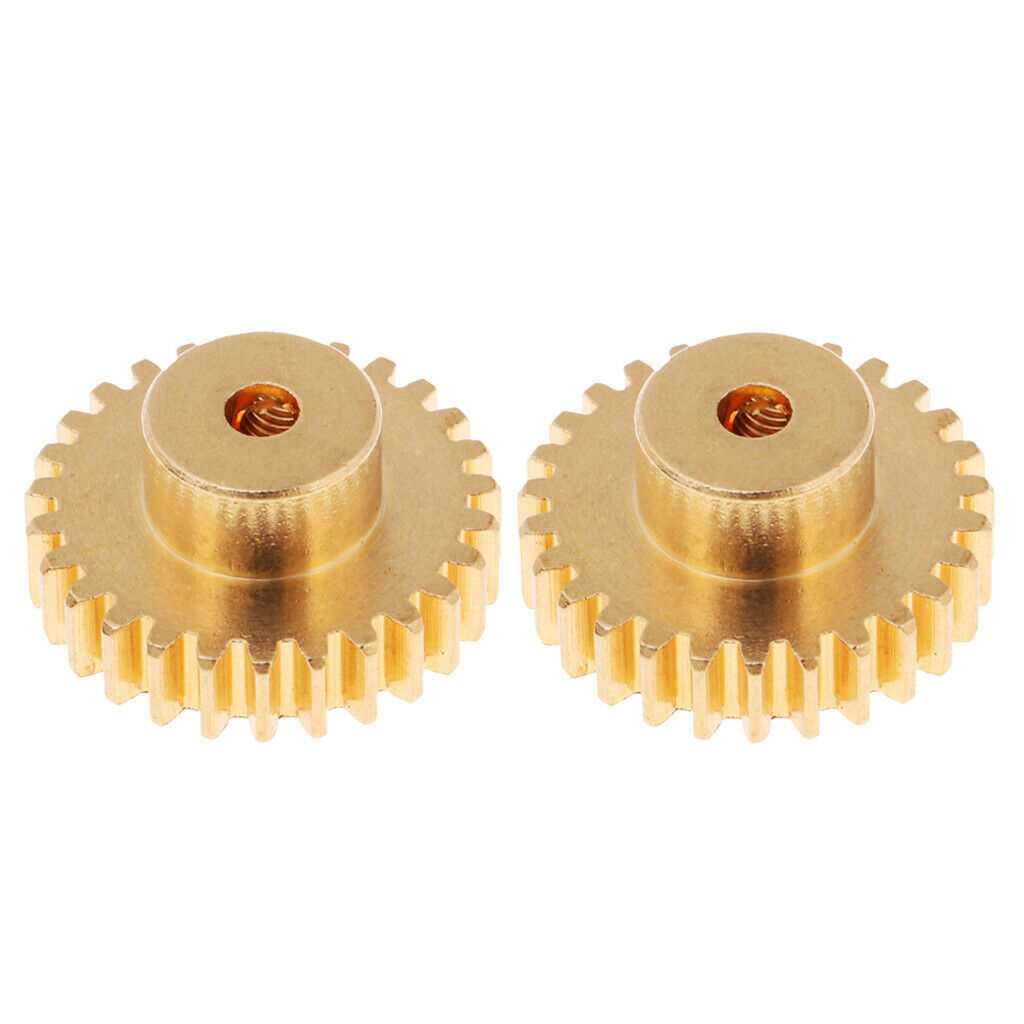 2pcs Golden Metal Motor Opinion Gear for WLtoys A959-B A969-B K929-B Cars