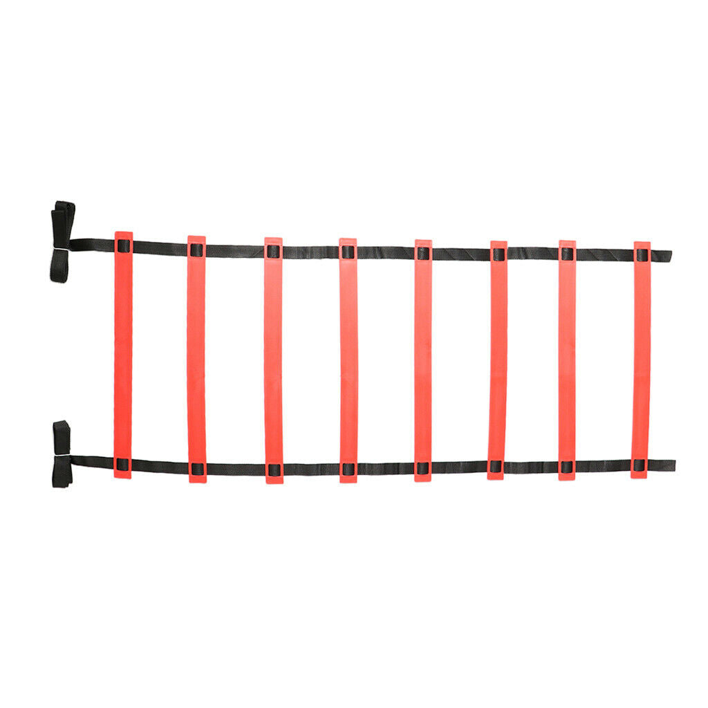 Flat Rung Agility Ladder for Soccer Football Rugby Training 13Ft Red