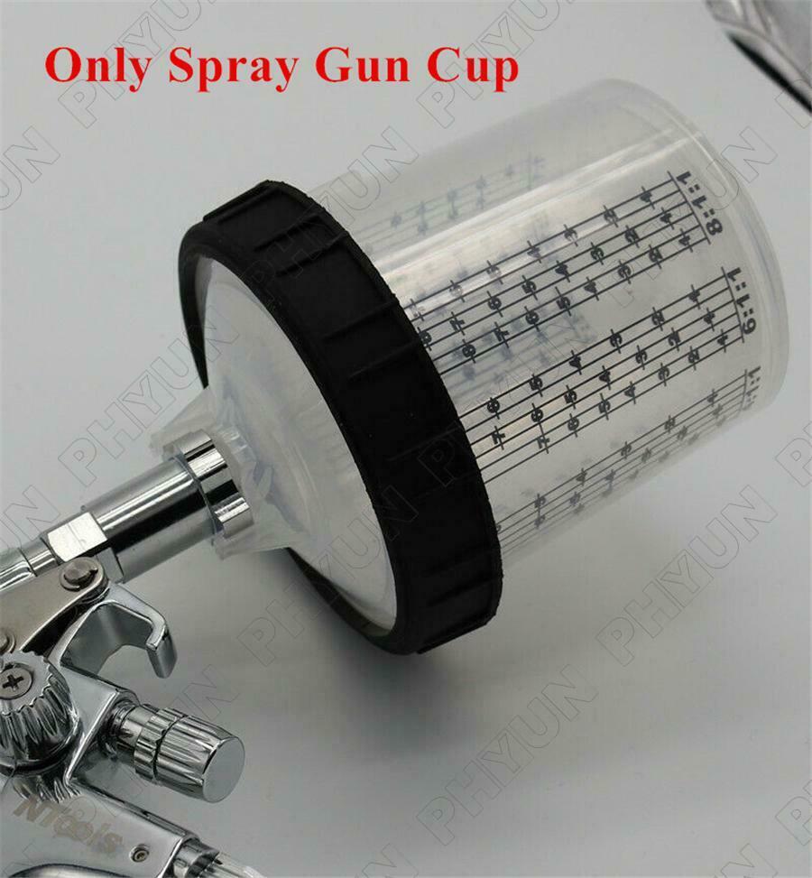 Disposable Paint Spray Gun Paint Mixing Cup PPS Quick Spraying Tank 600ml 22oz