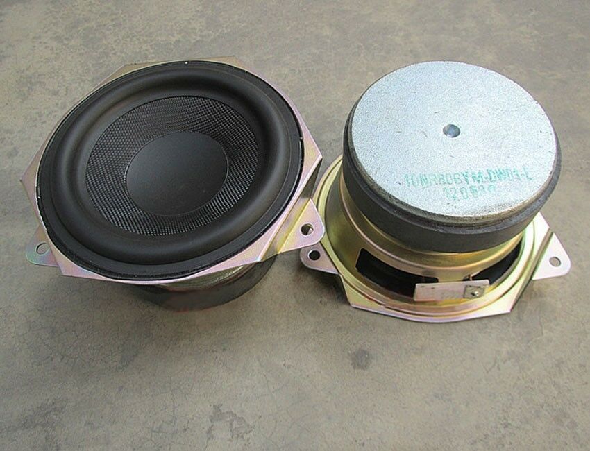 2pcs 4"inch 4Ω 30W Woofer Bass speaker loudspeaker Large magnetic Audio Parts