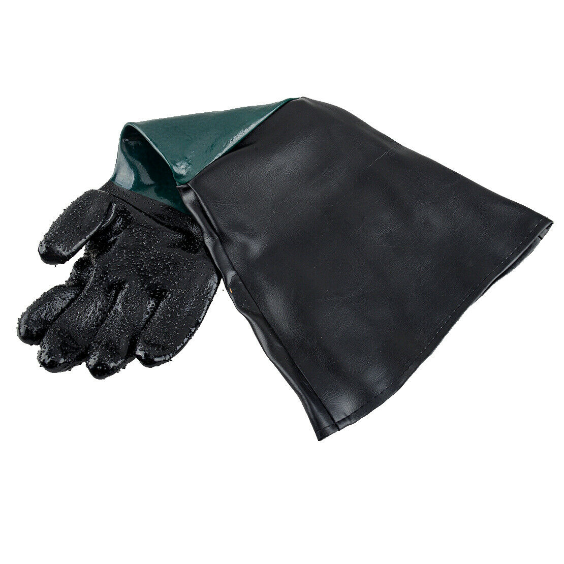 1 Pair 60cm Long Sandblasting Gloves For Sand Blasting Cabinet Sandblaster