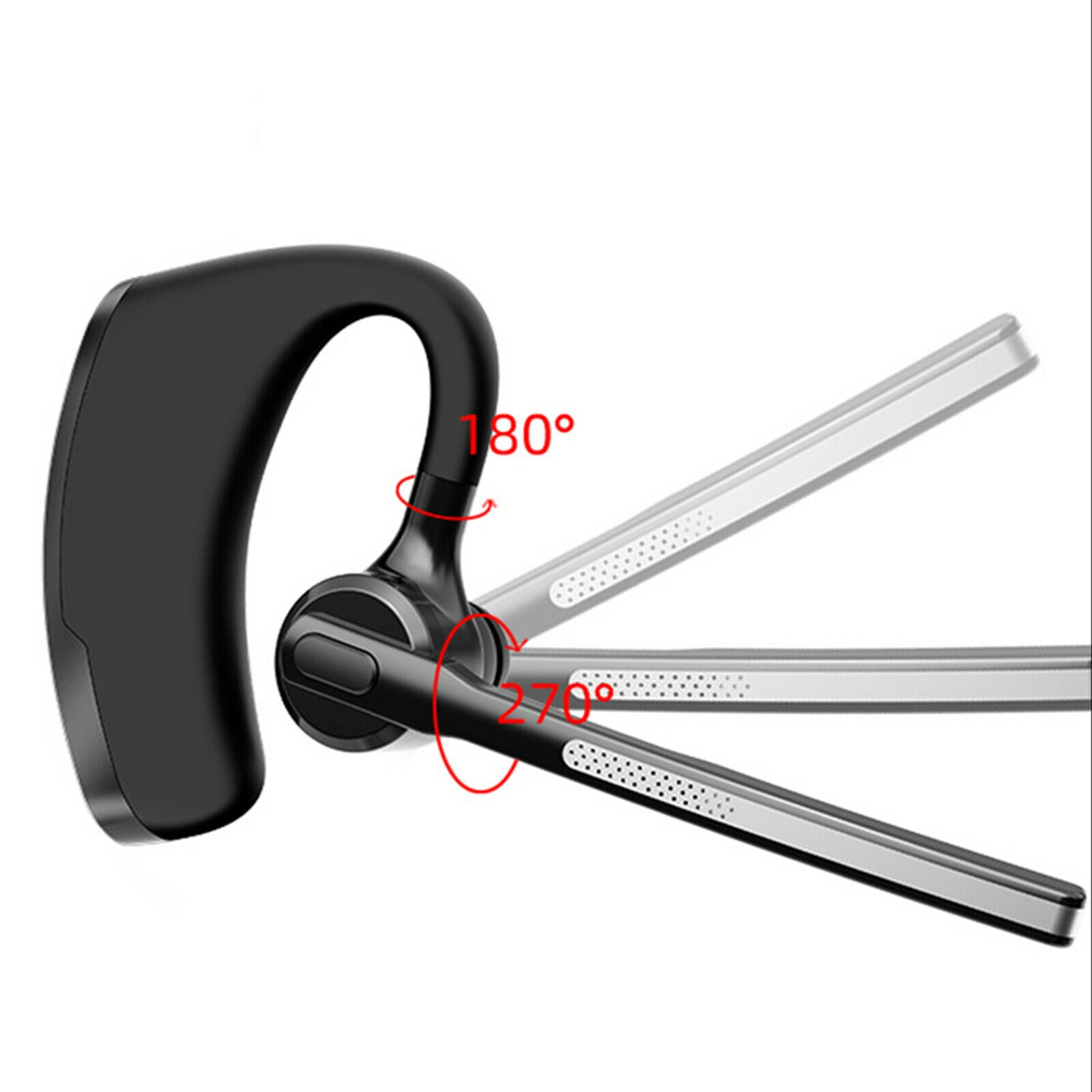 Noise Cancelling Wireless Bluetooth 5.0 Mono Headset Earpiece for Driving