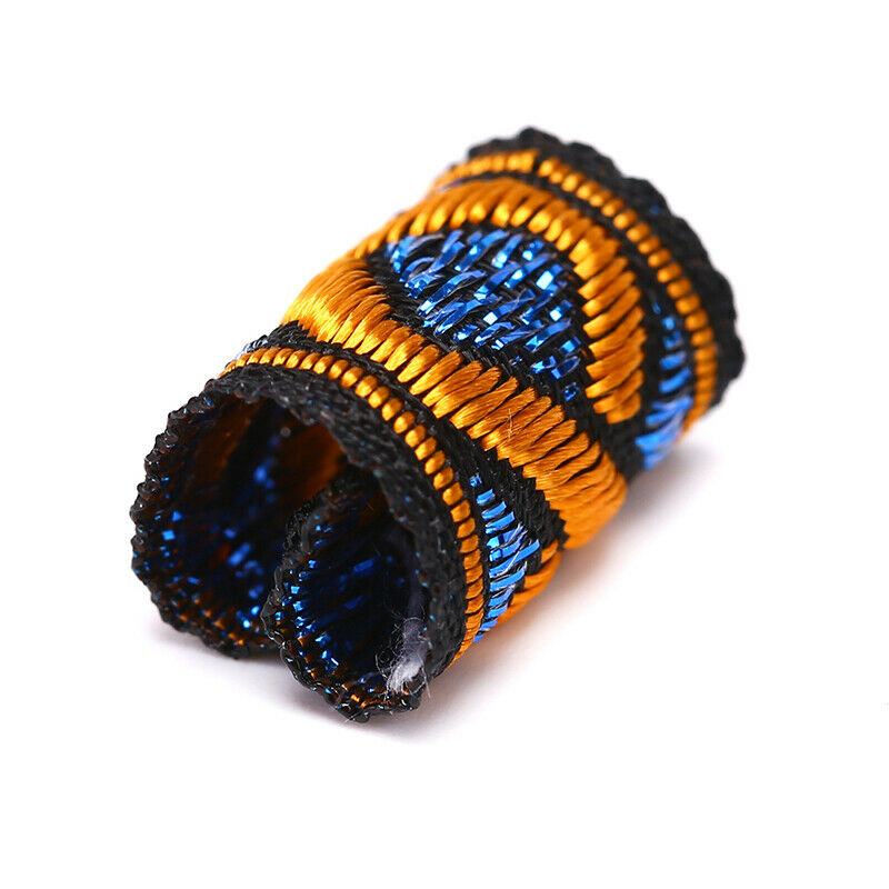 10Pcs/Lot Colorful Mix Fabric Hair Braid  Dreadlock Beads Rings Tube Jewelry  XC