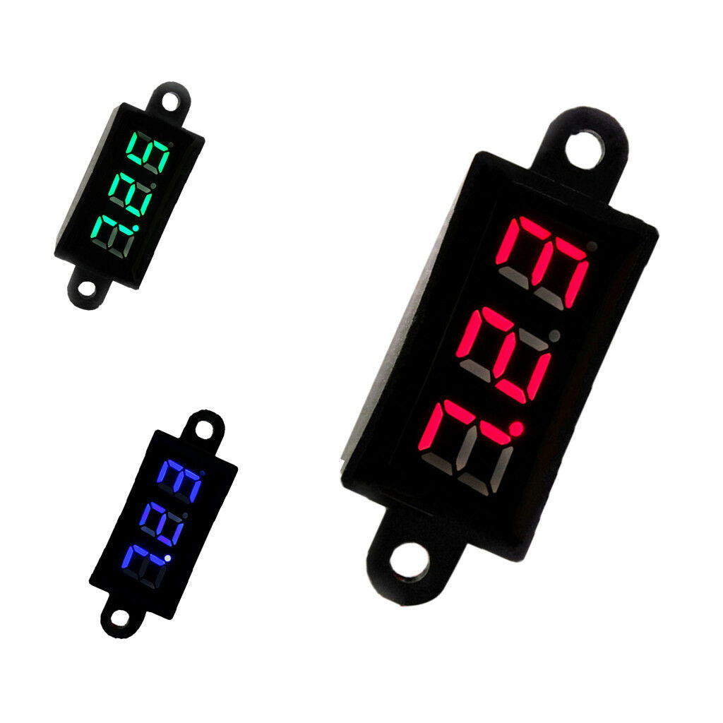 Mini Digital Voltmeter DC3.5-30V LED Diaplay Panel Voltage Meter Tool Red