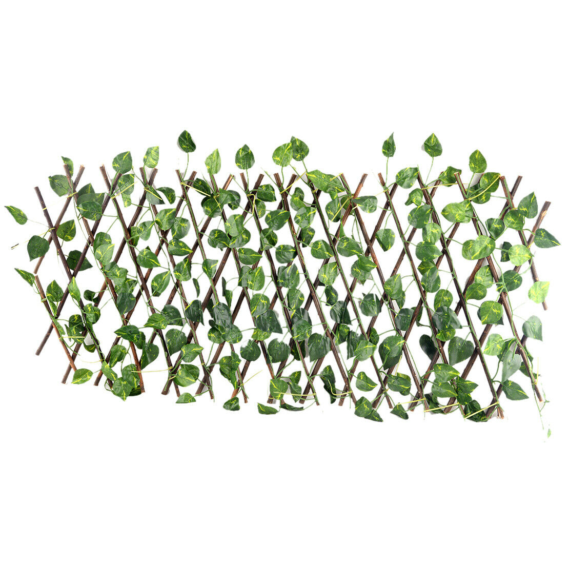 Trellis Artificial Green leaf Fence Wall Expanding Garden Protected Décor.