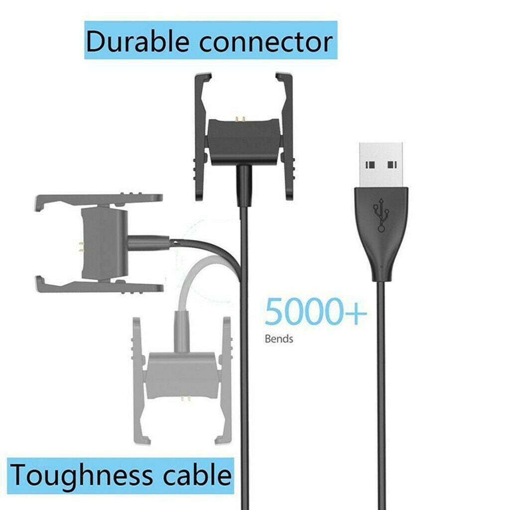 USB Charging Cable Charger Lead for Charge 2 Fitness Tracker Wristband