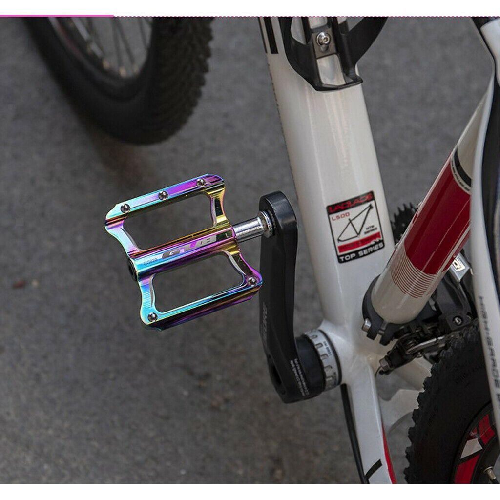 1Pair  Pedals Metal Flat Platform 9/16" Inch 14mm for Road Mountain Bike