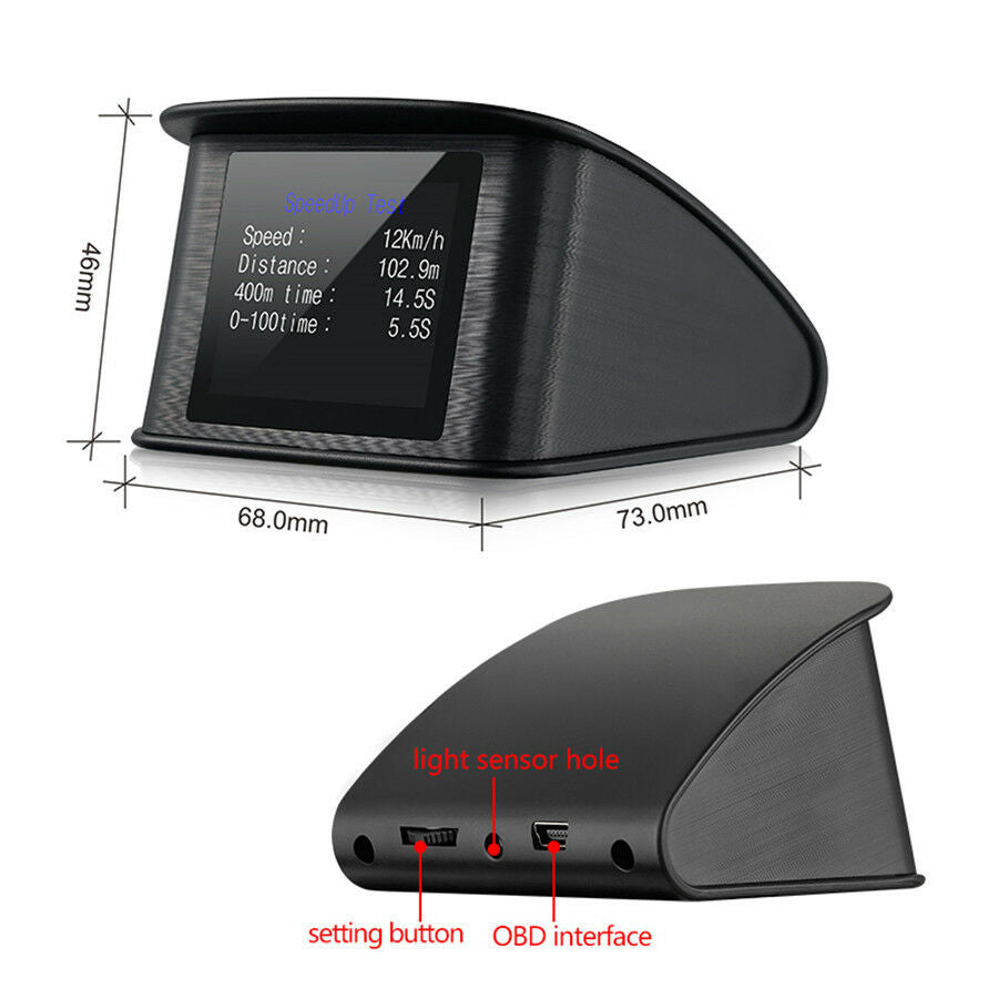 Automobile On-board Computer Digital OBDII Driving Computer Display Speedometer