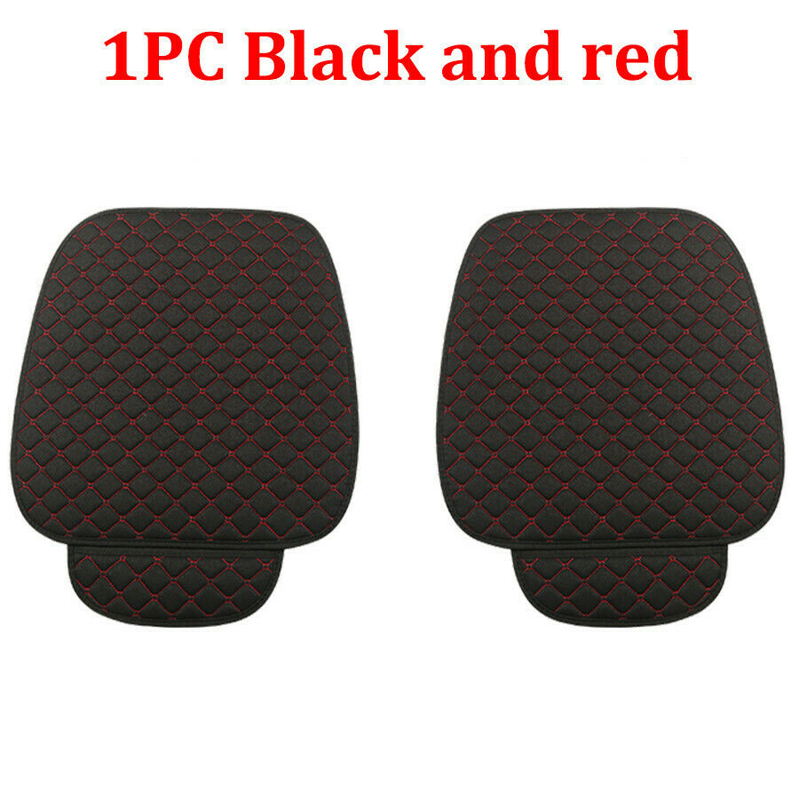 1 Pc Wear Resistant Front Seat Cover Black and red Non-slip Bottom Pocket Design